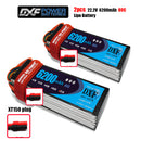 (CN)DXF 6S Lipo Battery 22.2V 80C 6200mAh Soft Case Battery with EC5 XT90 Connector for Car Truck Tank RC Buggy Truggy Racing Hobby