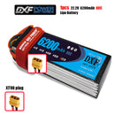 (CN)DXF 6S Lipo Battery 22.2V 80C 6200mAh Soft Case Battery with EC5 XT90 Connector for Car Truck Tank RC Buggy Truggy Racing Hobby