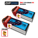 (CN)DXF 6S Lipo Battery 22.2V 80C 6200mAh Soft Case Battery with EC5 XT90 Connector for Car Truck Tank RC Buggy Truggy Racing Hobby