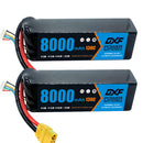 (CN)DXF 6S Lipo Battery 22.8V 130C 8000mAh Soft Case Battery with EC5 XT90 Connector for Car Truck Tank RC Buggy Truggy Racing Hobby