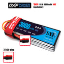 (CN)DXF 3S Lipo Battery 11.1V 30C 3000mAh Soft Case Battery with EC5 XT90 Connector for Car Truck Tank RC Buggy Truggy Racing Hobby