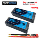 (CN)DXF 4mm 2S 5200mAh 7.4V 50C Batteria Lipo ad Alta Capacità Hardcase con XT90 Spina per 1:8 Scala RC Auto, Multi-Rotore RC Aeroplano, RC Elicottero, RC Barca
