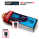 (CN)DXF 3S Lipo Battery 11.1V 60C 3300mAh Soft Case Battery with EC5 XT90 Connector for Car Truck Tank RC Buggy Truggy Racing Hobby