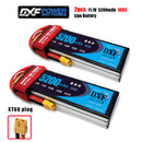 (CN)DXF 3S Lipo Battery 11.1V 80C 6500mAh Soft Case Battery with EC5 XT90 Connector for Car Truck Tank RC Buggy Truggy Racing Hobby