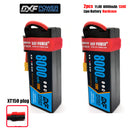 (CN)DXF High Voltage 3S 8000 mAh 11.4V 130C Batteria Lipo ad Alta Capacità Hardcase con XT90 Spina per 1:8 Scala RC Auto, Multi-Rotore RC Aeroplano, RC Elicottero, RC Barca