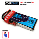 (CN)DXF 2S Lipo Battery 7.4V 50C 3300mAh Soft Case Battery with EC5 XT90 Connector for Car Truck Tank RC Buggy Truggy Racing Hobby