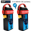 (CN)DXF 3S Lipo Battery 11.1V 120C 8400mAh Soft Case Battery with EC5 XT90 Connector for Car Truck Tank RC Buggy Truggy Racing Hobby