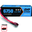 (CN)DXF Lipo Battery 3S 11.1V 6750mAh 100C Hardcase for Rc Truck Drone 1/10 1/8 Scale Traxxas Slash 4x4 RC Car Hard Case