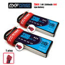 (CN)DXF 2S Lipo Battery 7.4V 60C 3300mAh Soft Case Battery with EC5 XT90 Connector for Car Truck Tank RC Buggy Truggy Racing Hobby