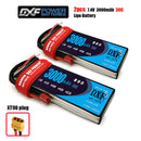 (CN)DXF 2S Lipo Battery 7.4V 30C 3000mAh Soft Case Battery with EC5 XT90 Connector for Car Truck Tank RC Buggy Truggy Racing Hobby