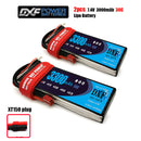 (CN)DXF 2S Lipo Battery 7.4V 50C 3300mAh Soft Case Battery with EC5 XT90 Connector for Car Truck Tank RC Buggy Truggy Racing Hobby