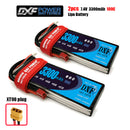 (CN)DXF 2S Lipo Battery 7.4V 100C 3300mAh Soft Case Battery with EC5 XT90 Connector for Car Truck Tank RC Buggy Truggy Racing Hobby