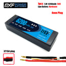 (CN)DXF 4mm 2S 6200mAh 7.4V 100C Batteria Lipo ad Alta Capacità Hardcase con XT90 Spina per 1:8 Scala RC Auto, Multi-Rotore RC Aeroplano, RC Elicottero, RC Barca