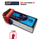 (CN)DXF 6S Lipo Battery 22.2V 80C 5200mAh Soft Case Battery with EC5 XT90 Connector for Car Truck Tank RC Buggy Truggy Racing Hobby