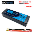 (CN)DXF 4mm 2S 5200mAh 7.4V 100C Batteria Lipo ad Alta Capacità Hardcase con XT90 Spina per 1:8 Scala RC Auto, Multi-Rotore RC Aeroplano, RC Elicottero, RC Barca