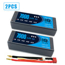 (CN)DXF 4mm 2S 7000mAh 7.4V 60C Batteria Lipo ad Alta Capacità Hardcase con XT90 Spina per 1:8 Scala RC Auto, Multi-Rotore RC Aeroplano, RC Elicottero, RC Barca