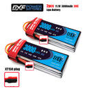 (CN)DXF 3S Lipo Battery 11.1V 30C 3000mAh Soft Case Battery with EC5 XT90 Connector for Car Truck Tank RC Buggy Truggy Racing Hobby