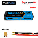 (CN)DXF 5mm 2S 6300mAh 7.6V 140C Batteria LCG Lipo ad Alta Capacità Hardcase con XT90 Spina per 1:8 Scala RC Auto, Multi-Rotore RC Aeroplano, RC Elicottero, RC Barca