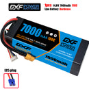 (CN)DXF 4S 7000 mAh 14.8 V 100C Batteria Lipo ad Alta Capacità Hardcase con XT90 Spina per 1:8 Scala RC Auto, Multi-Rotore RC Aeroplano, RC Elicottero, RC Barca