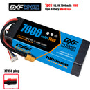 (CN)DXF 4S 7000 mAh 14.8 V 100C Batteria Lipo ad Alta Capacità Hardcase con XT90 Spina per 1:8 Scala RC Auto, Multi-Rotore RC Aeroplano, RC Elicottero, RC Barca