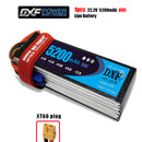 (CN)DXF 6S Lipo Battery 22.2V 80C 5200mAh Soft Case Battery with EC5 XT90 Connector for Car Truck Tank RC Buggy Truggy Racing Hobby