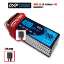 (CN)DXF 6S Lipo Battery 22.2V 60C 4200mAh Soft Case Battery with EC5 XT90 Connector for Car Truck Tank RC Buggy Truggy Racing Hobby
