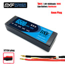 (CN)DXF 4mm 2S 6500mAh 7.4V 100C Batteria Lipo ad Alta Capacità Hardcase con XT90 Spina per 1:8 Scala RC Auto, Multi-Rotore RC Aeroplano, RC Elicottero, RC Barca
