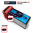 (CN)DXF 6S Lipo Battery 22.2V 60C 3300mAh Soft Case Battery with EC5 XT90 Connector for Car Truck Tank RC Buggy Truggy Racing Hobby