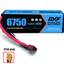 (CN)DXF Lipo Battery 3S 11.1V 6750mAh 100C Hardcase for Rc Truck Drone 1/10 1/8 Scale Traxxas Slash 4x4 RC Car Hard Case