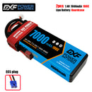 (CN)DXF 2S 7000mAh 7.4V 100C Batteria Lipo ad Alta Capacità Hardcase con XT90 Spina per 1:8 Scala RC Auto, Multi-Rotore RC Aeroplano, RC Elicottero, RC Barca