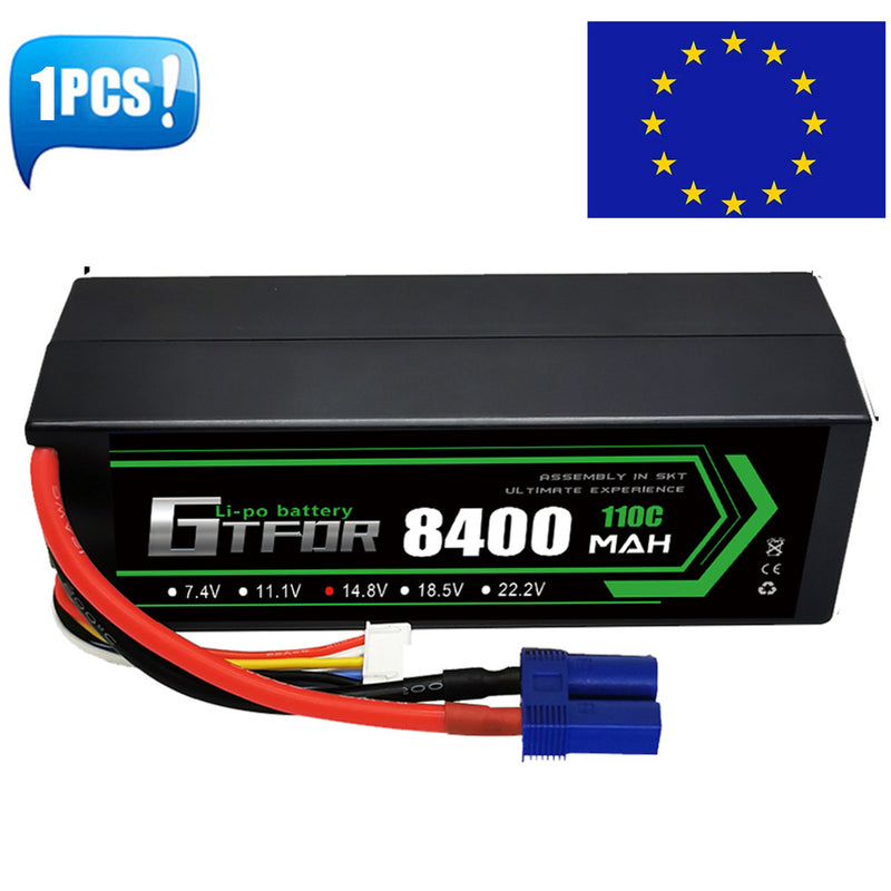 (FR)GTFDR Lipo Battery 4S 14.8V 8400mAh 110C/220C HardCase Lipo Battery for RC HPI HSP 1/8 1/10 Buggy RC Car Truck