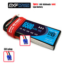 (CN)DXF 2S Lipo Battery 7.4V 100C 6500mAh Soft Case Battery with EC5 XT90 Connector for Car Truck Tank RC Buggy Truggy Racing Hobby