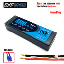 (CN)DXF 4mm 2S 6500mAh 7.4V 100C Batteria Lipo ad Alta Capacità Hardcase con XT90 Spina per 1:8 Scala RC Auto, Multi-Rotore RC Aeroplano, RC Elicottero, RC Barca