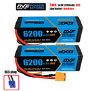 (CN)DXF High Voltage 4S 6200 mAh 14.8V 80C Batteria Lipo ad Alta Capacità Hardcase con XT90 Spina per 1:8 Scala RC Auto, Multi-Rotore RC Aeroplano, RC Elicottero, RC Barca