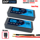 (CN)DXF 4mm 2S 6200mAh 7.4V 100C Batteria Lipo ad Alta Capacità Hardcase con XT90 Spina per 1:8 Scala RC Auto, Multi-Rotore RC Aeroplano, RC Elicottero, RC Barca