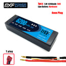(CN)DXF 4mm 2S 6200mAh 7.4V 100C Batteria Lipo ad Alta Capacità Hardcase con XT90 Spina per 1:8 Scala RC Auto, Multi-Rotore RC Aeroplano, RC Elicottero, RC Barca