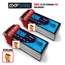 (CN)DXF 6S Lipo Battery 22.2V 50C 6200mAh Soft Case Battery with EC5 XT90 Connector for Car Truck Tank RC Buggy Truggy Racing Hobby
