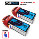 (CN)DXF 4S Lipo Battery 14.8V 60C 3500mAh Soft Case Battery with EC5 XT90 Connector for Car Truck Tank RC Buggy Truggy Racing Hobby