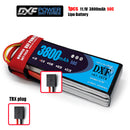 (CN)DXF 3S Lipo Battery 11.1V 50C 3800mAh Soft Case Battery with EC5 XT90 Connector for Car Truck Tank RC Buggy Truggy Racing Hobby