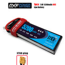 (CN)DXF 2S Lipo Battery 7.4V 80C 6200mAh Soft Case Battery with EC5 XT90 Connector for Car Truck Tank RC Buggy Truggy Racing Hobby