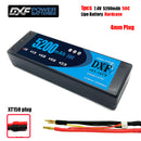 (CN)DXF 4mm 2S 5200mAh 7.4V 50C Batteria Lipo ad Alta Capacità Hardcase con XT90 Spina per 1:8 Scala RC Auto, Multi-Rotore RC Aeroplano, RC Elicottero, RC Barca