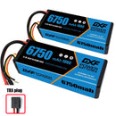 (CN)DXF Lipo Battery 3S 11.1V 6750mAh 100C Hardcase for Rc Truck Drone 1/10 1/8 Scale Traxxas Slash 4x4 RC Car Hard Case