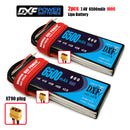 (CN)DXF 2S Lipo Battery 7.4V 100C 6500mAh Soft Case Battery with EC5 XT90 Connector for Car Truck Tank RC Buggy Truggy Racing Hobby