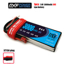 (CN)DXF 2S Lipo Battery 7.4V 30C 3000mAh Soft Case Battery with EC5 XT90 Connector for Car Truck Tank RC Buggy Truggy Racing Hobby