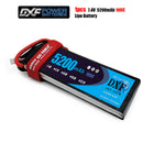 (CN)DXF 2S Lipo Battery 7.4V 100C 5200mAh Soft Case Battery with EC5 XT90 Connector for Car Truck Tank RC Buggy Truggy Racing Hobby