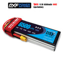 (CN)DXF 3S Lipo Battery 11.1V 100C 6500mAh Soft Case Battery with EC5 XT90 Connector for Car Truck Tank RC Buggy Truggy Racing Hobby