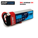 (CN)DXF 2S Lipo Battery 7.4V 120C 8400mAh Soft Case Battery with EC5 XT90 Connector for Car Truck Tank RC Buggy Truggy Racing Hobby