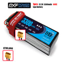 (CN)DXF 6S Lipo Battery 22.2V 100C 3300mAh Soft Case Battery with EC5 XT90 Connector for Car Truck Tank RC Buggy Truggy Racing Hobby