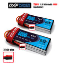 (CN)DXF 3S Lipo Battery 11.1V 100C  6500mAh Soft Case Battery with EC5 XT90 Connector for Car Truck Tank RC Buggy Truggy Racing Hobby
