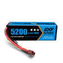(USA)DXF Lipo Battery 3S 11.1V 5200MAH 100C Blue Series Graphene lipo Hardcase with Deans Plug for Rc 1/8 1/10 Buggy Truck Car Off-Road Drone